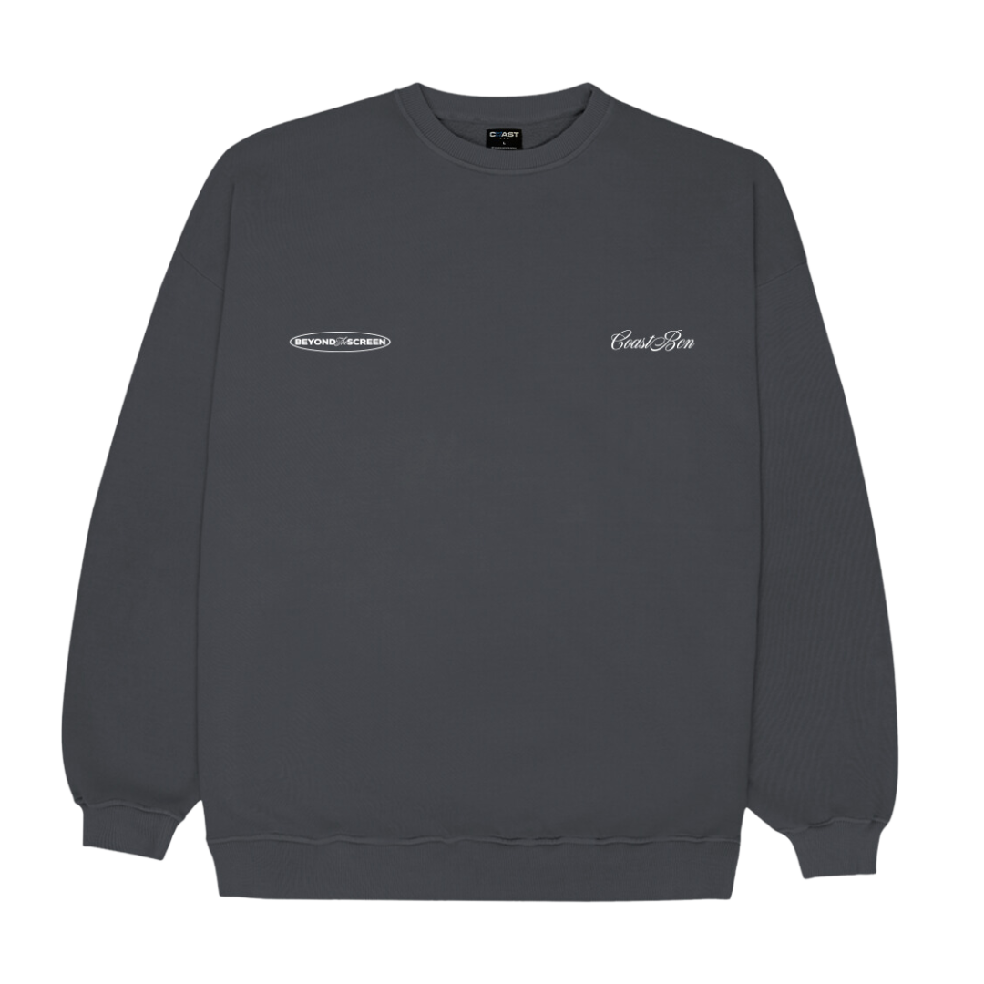 Gray Less Stalking Sweatshirt CoastBcn