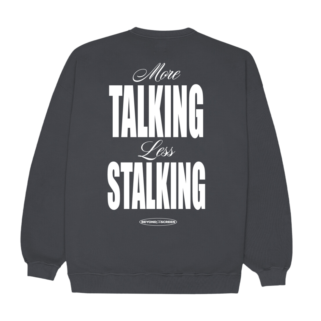 Gray Less Stalking Sweatshirt CoastBcn