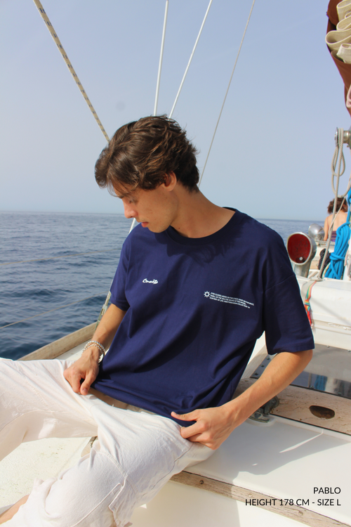 Navy Blue Velero T-Shirt CoastBcn