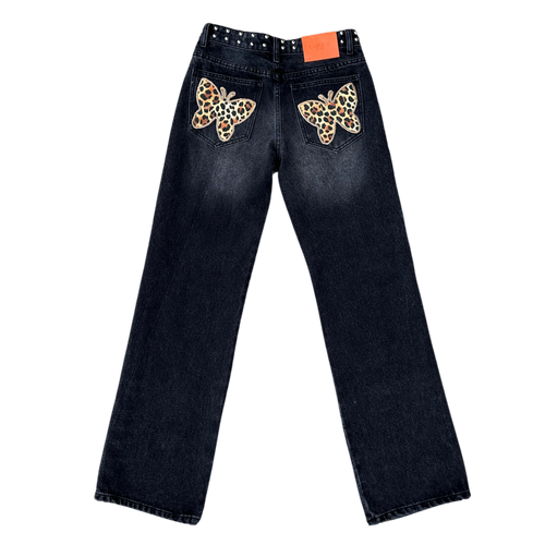 Leopard Butterfly Jeans