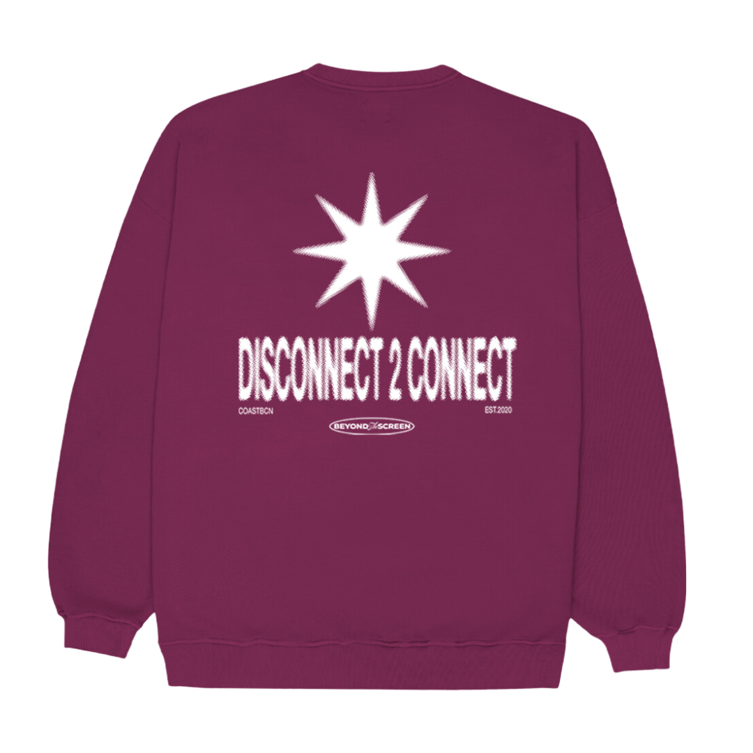 Purple Disconnect Sweatshirt CoastBcn