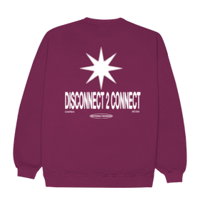 Purple Disconnect Sweatshirt CoastBcn