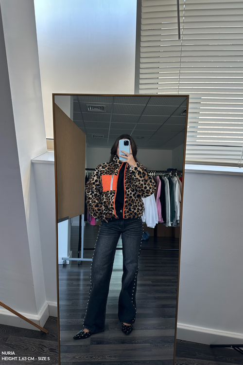 Leopard Fleece Jacket