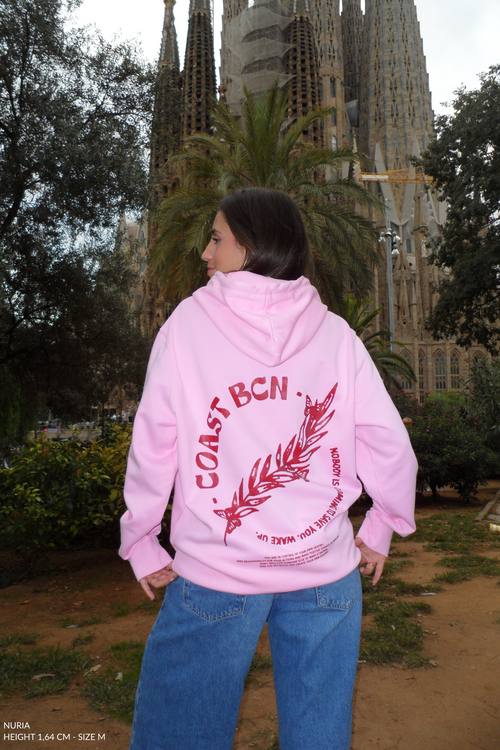 Pink Wake Up Hoodie CoastBcn