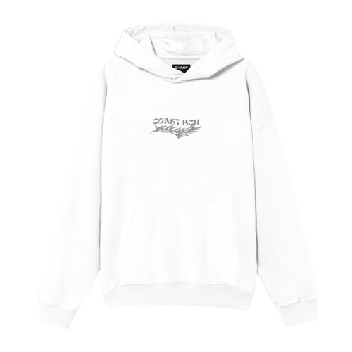 White Wake Up Hoodie CoastBcn