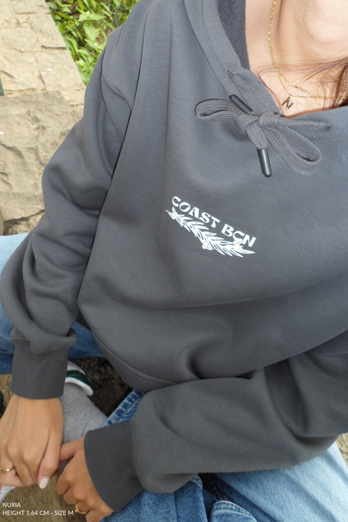 Gray Wake Up Hoodie CoastBcn