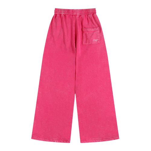 Washed Pink Wide Leg Joggers CoastBcn