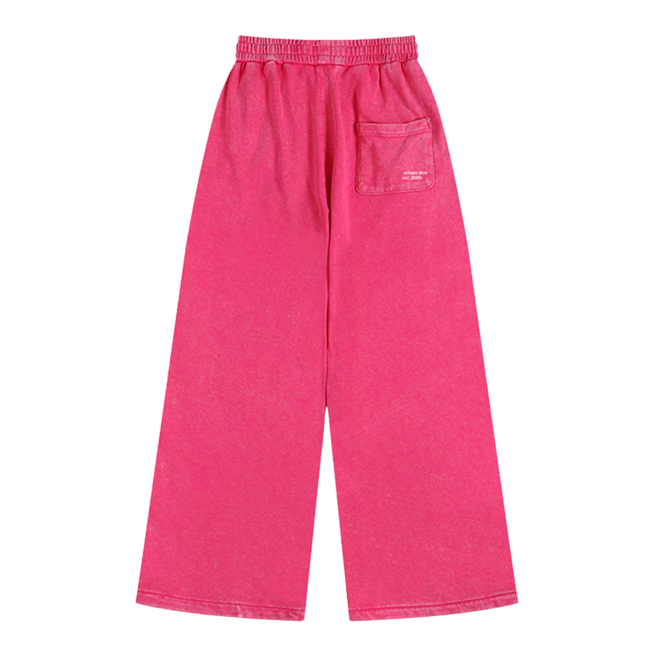 Washed Pink Wide Leg Joggers CoastBcn