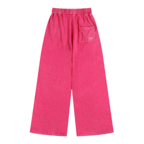 Washed Pink Wide Leg Joggers CoastBcn