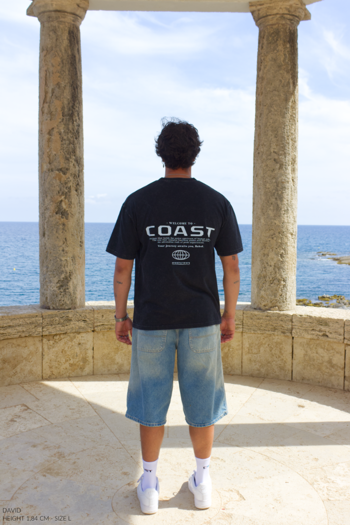 Black Washed Peaks T-shirt CoastBcn