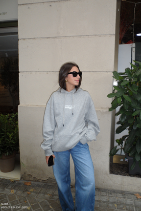 Heather Gray Wake Up Hoodie CoastBcn