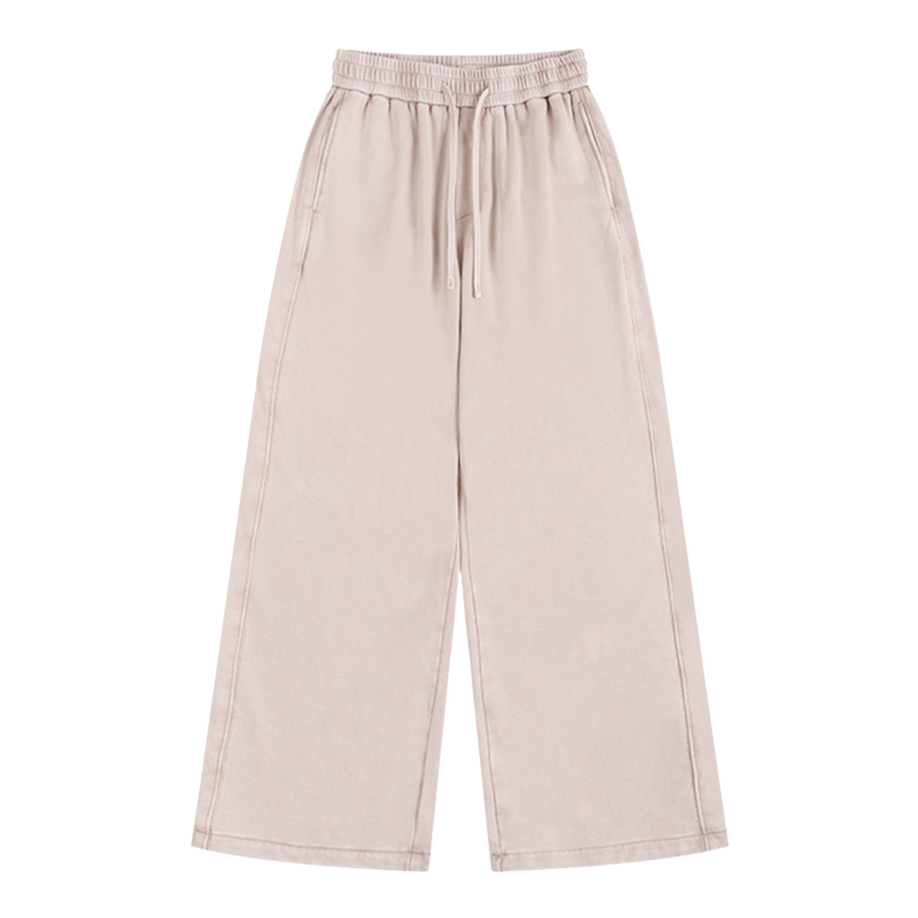 Washed Pink Wide Leg Joggers CoastBcn