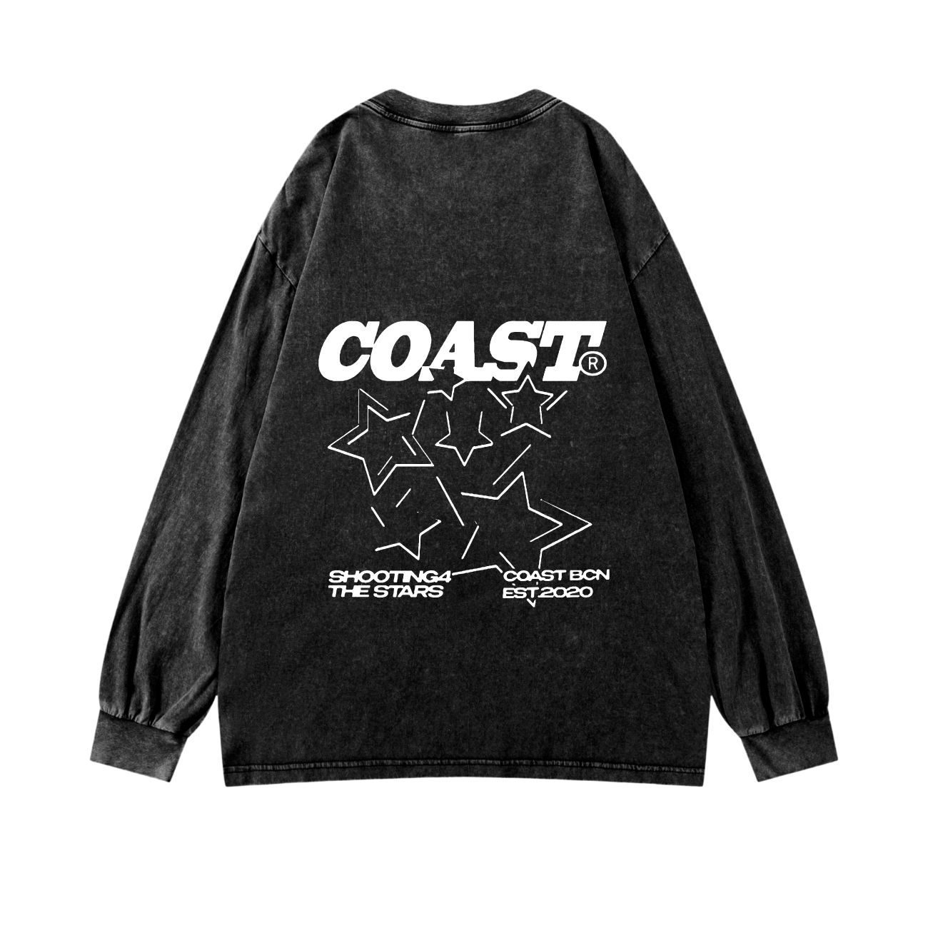 Black Shooting Stars Longsleeve CoastBcn