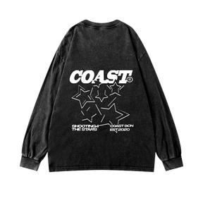 Black Shooting Stars Longsleeve CoastBcn