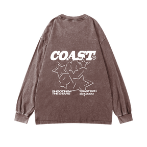 Brown Shooting Stars Longsleeve CoastBcn