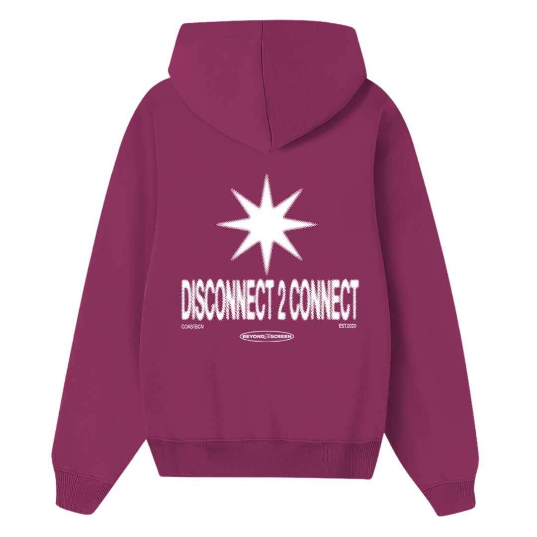 Purple Disconnect Hoodie CoastBcn