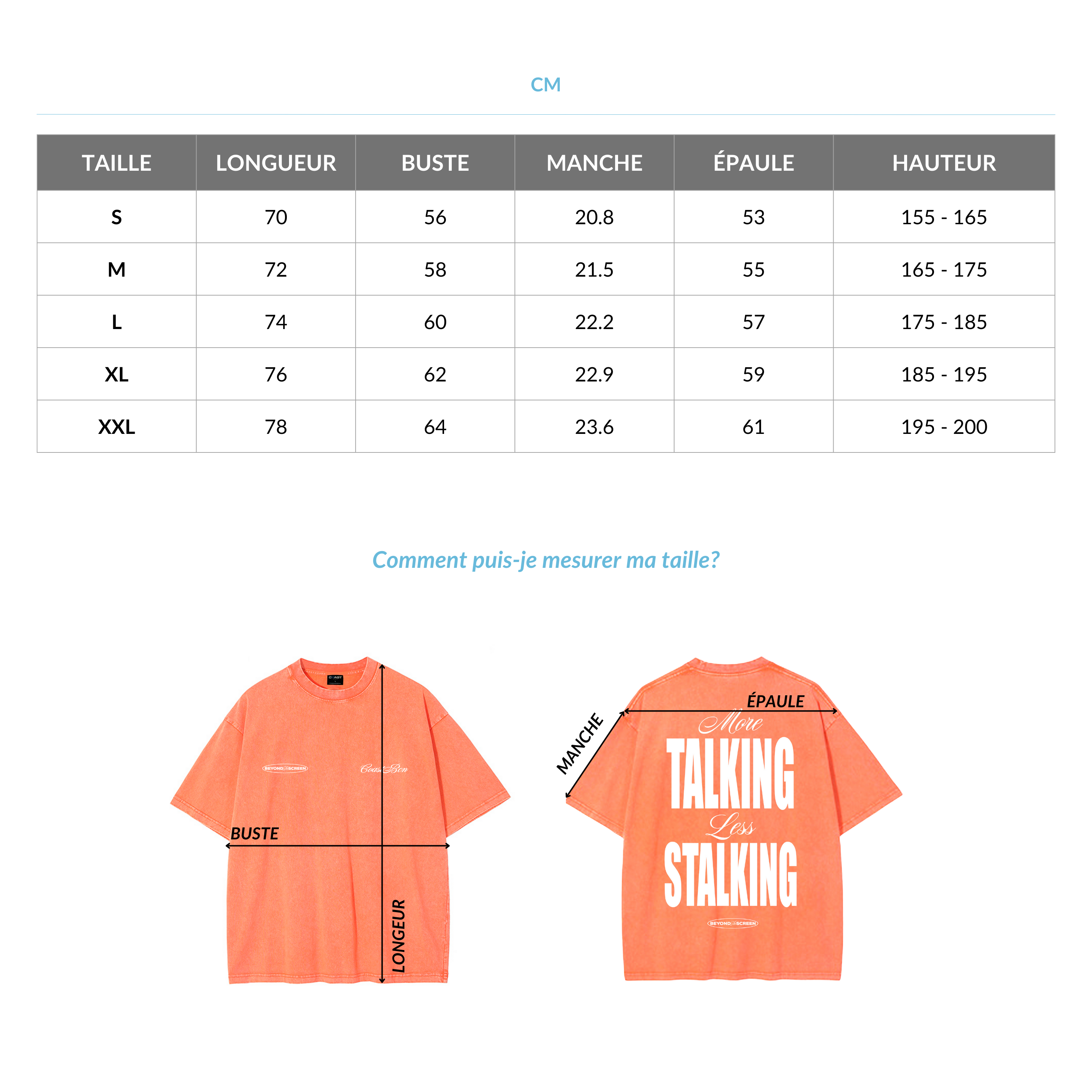 Orange Less Stalking T-shirt