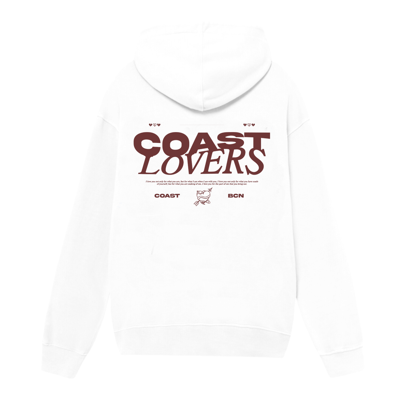 White Coast Lovers Hoodie CoastBcn