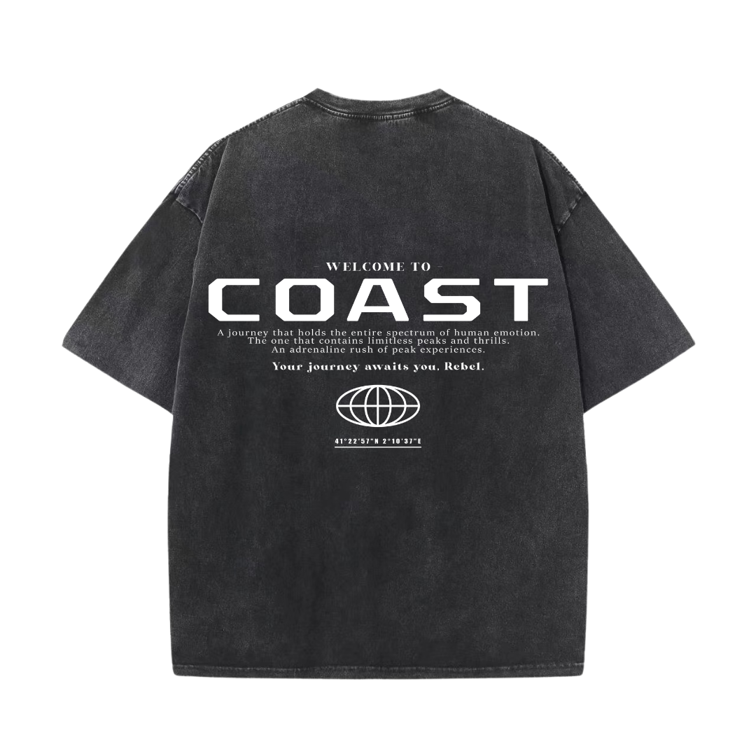 Black Washed Peaks T-shirt CoastBcn