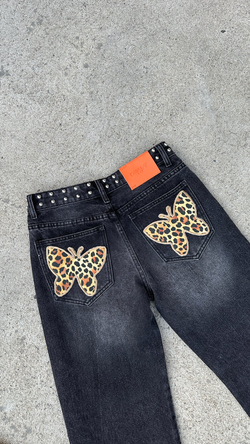 Leopard Butterfly Jeans