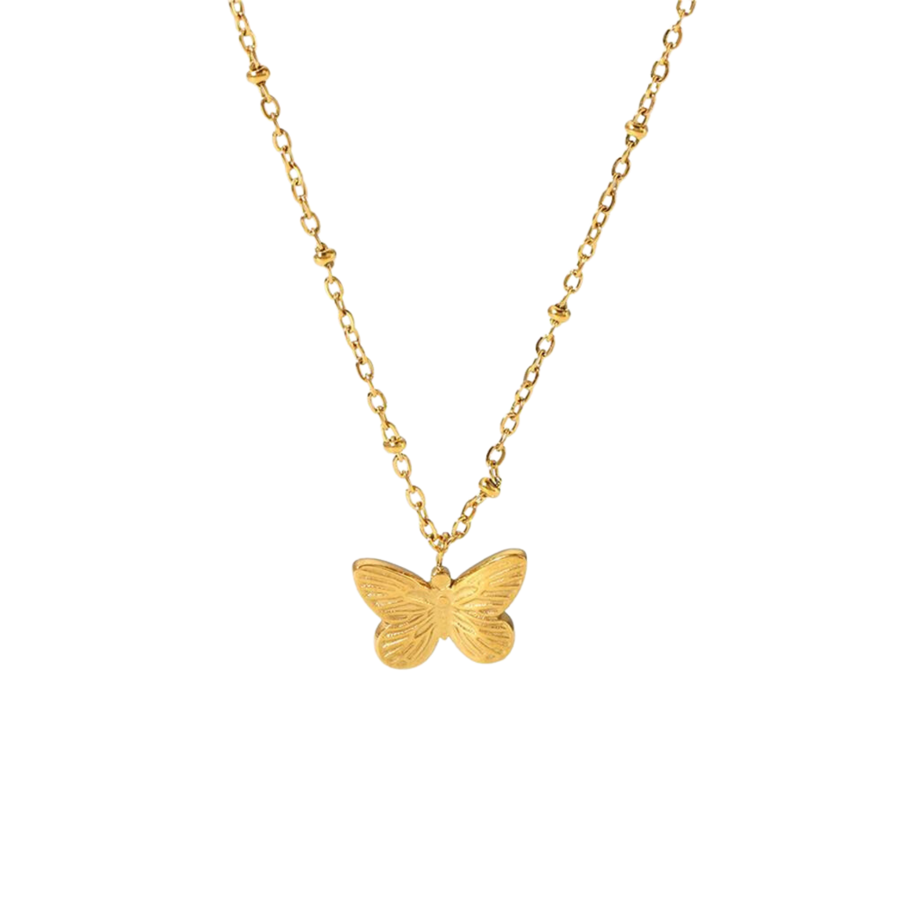 Gold Mariposa Necklace CoastBcn