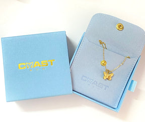 Gold Mariposa Necklace CoastBcn