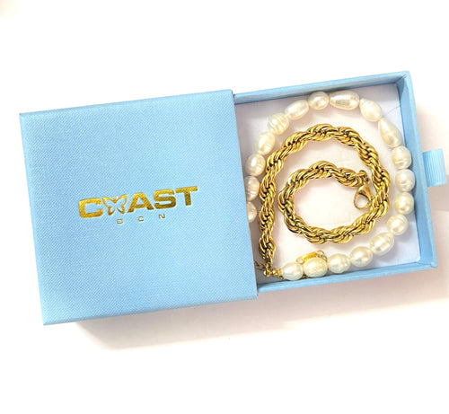 Gold Pearl Necklace CoastBcn