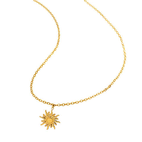 Gold Sun Necklace CoastBcn